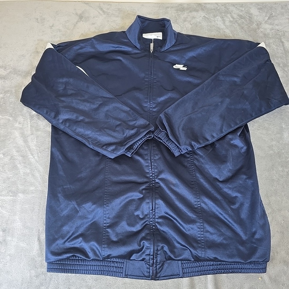 Vintage Nike Air Jacket Mens 3XLT Blue Full‎ Zip Classic Streetwear Activewear